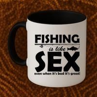 Fishing Is like Sex Coffee Mug thumb 2