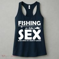 Fishing Is like Sex Women's Tank Top thumb 3