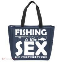 Fishing Is like Sex Tote Bag thumb 0