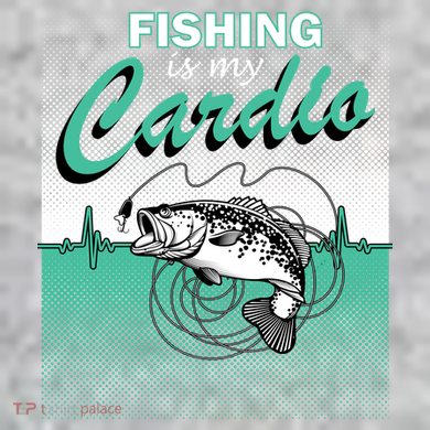 Fishing Is My Cardio The Baniff Cuffed Pom Beanie