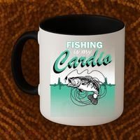 Fishing Is My Cardio Coffee Mug thumb 2