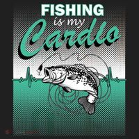 Fishing Is My Cardio Tumbler thumb 3