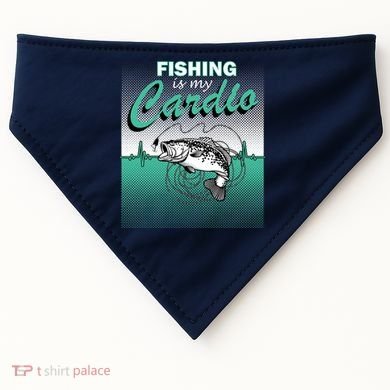 Fishing Is My Cardio USA-Made Doggie Bandana