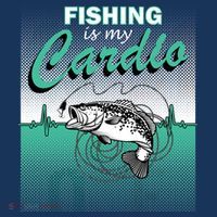 Fishing Is My Cardio Long Sleeve Shirt thumb 2