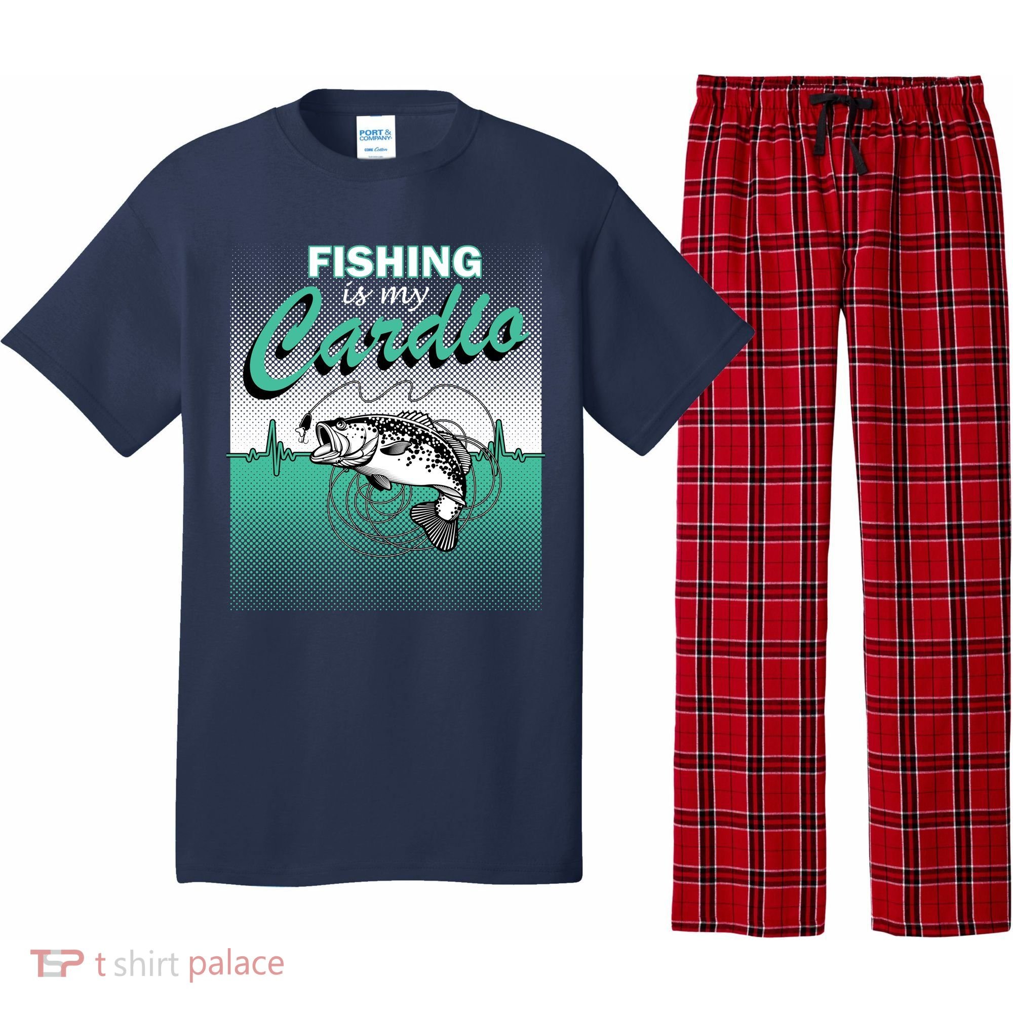 Fishing Is My Cardio Pajama Set