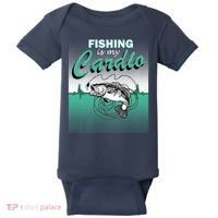 Fishing Is My Cardio Baby Bodysuit thumb 0