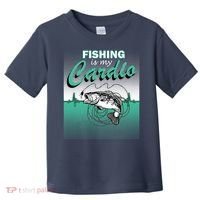Fishing Is My Cardio Toddler T-Shirt thumb 0
