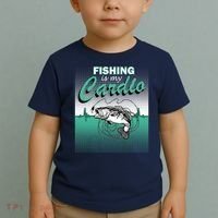 Fishing Is My Cardio Toddler T-Shirt thumb 2