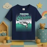 Fishing Is My Cardio Toddler T-Shirt thumb 3