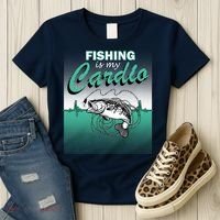 Fishing Is My Cardio Women's T-Shirt thumb 3