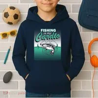Fishing Is My Cardio Kids Hoodie thumb 2