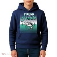 Fishing Is My Cardio Kids Hoodie thumb 4