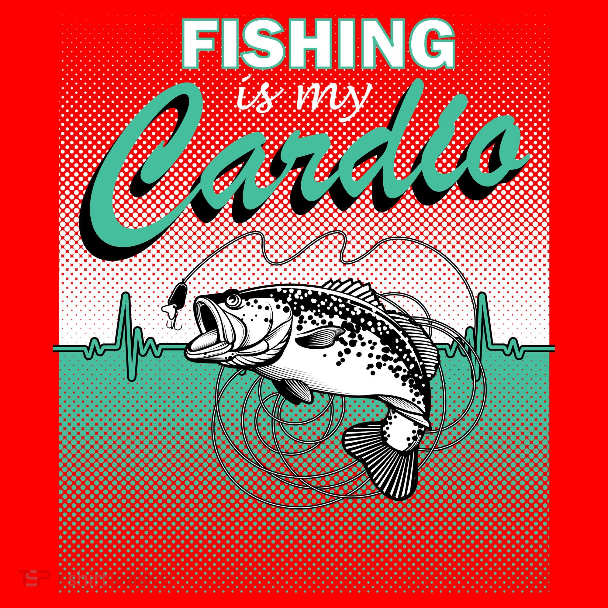 Fishing Is My Cardio Santa Hat