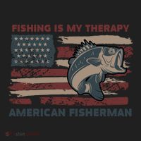 Fishing Is My Therapy American Fisherman Women's Sweatshirt thumb 2