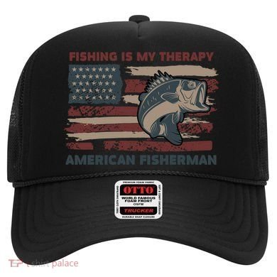 Fishing Is My Therapy American Fisherman Hat