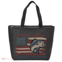 Fishing Is My Therapy American Fisherman Tote Bag thumb 0
