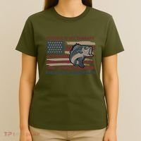 Fishing Is My Therapy American Fisherman T-Shirt thumb 4