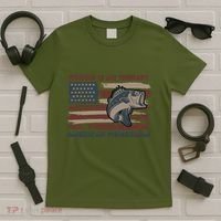 Fishing Is My Therapy American Fisherman T-Shirt thumb 5
