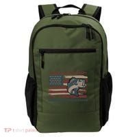 Fishing Is My Therapy American Fisherman Backpack thumb 0