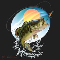 Fishing Leaping Bass  Tumbler thumb 3