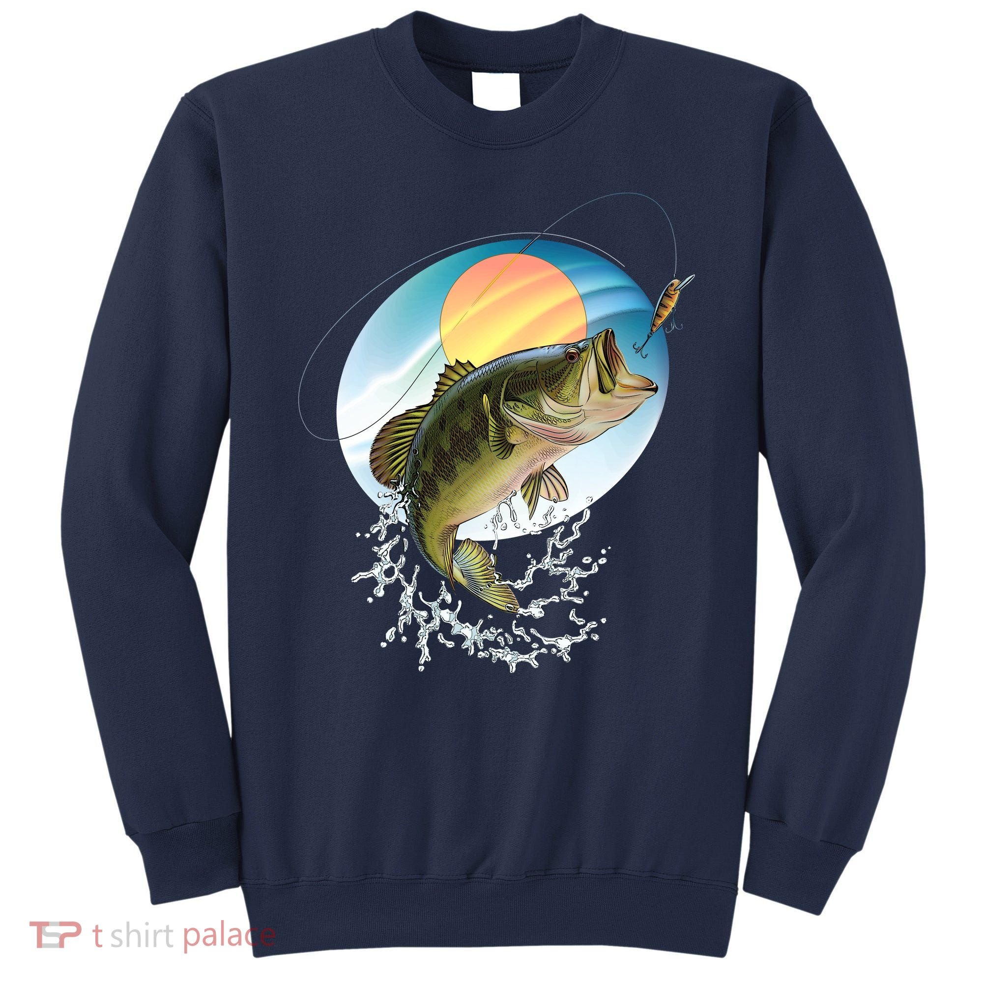Fishing Leaping Bass  Sweatshirt