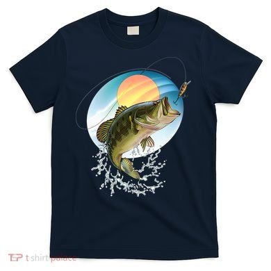 Fishing Leaping Bass  T-Shirt