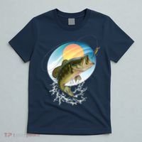 Fishing Leaping Bass  T-Shirt thumb 5
