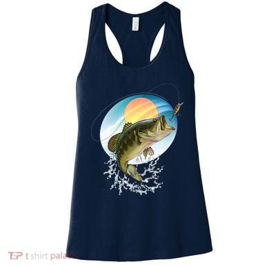 Fishing Leaping Bass  Women's Tank Top