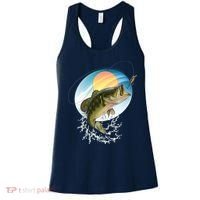Fishing Leaping Bass  Women's Tank Top thumb 0