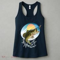 Fishing Leaping Bass  Women's Tank Top thumb 3