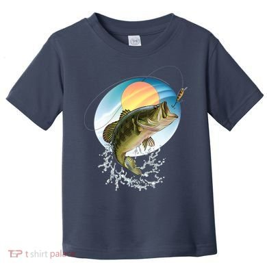 Fishing Leaping Bass  Toddler T-Shirt