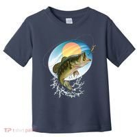 Fishing Leaping Bass  Toddler T-Shirt thumb 0