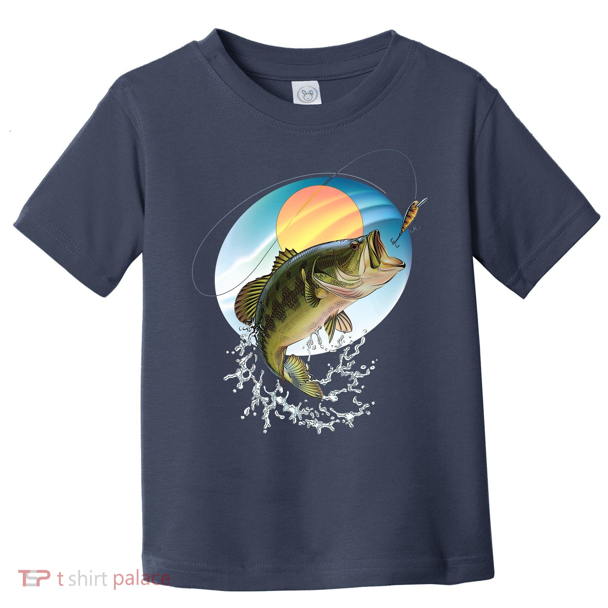 Fishing Leaping Bass  Toddler T-Shirt