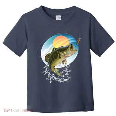 Fishing Leaping Bass Toddler T-Shirt