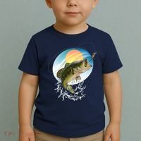 Fishing Leaping Bass  Toddler T-Shirt thumb 2