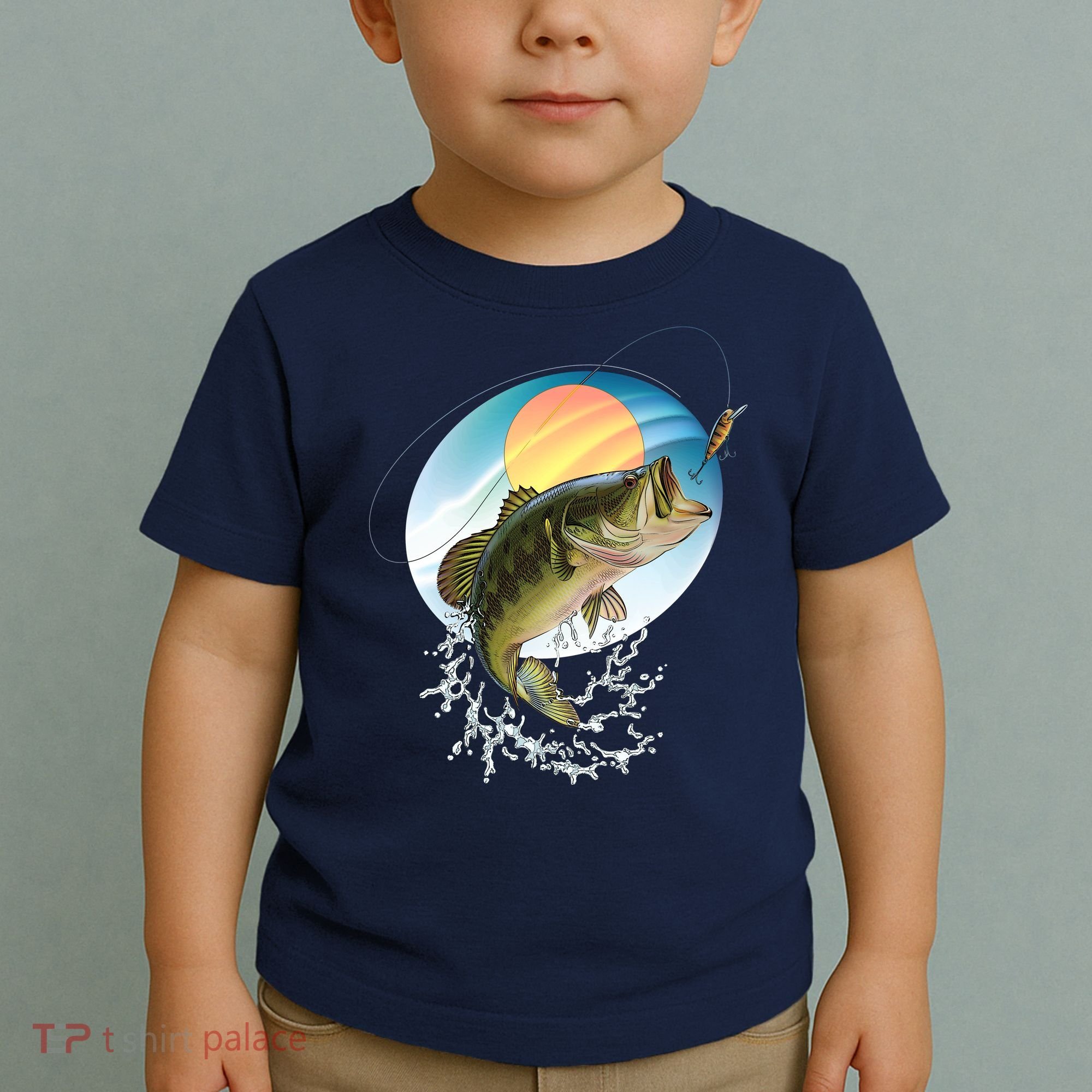Fishing Leaping Bass  Toddler T-Shirt