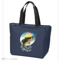 Fishing Leaping Bass  Tote Bag thumb 3