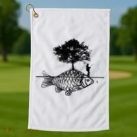 Fishing Life Golf Towel thumb 1