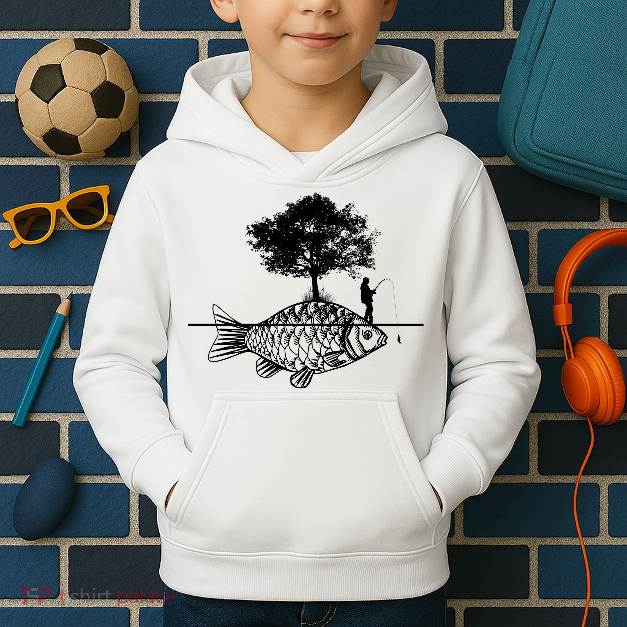 Fishing Life Kids Hoodie