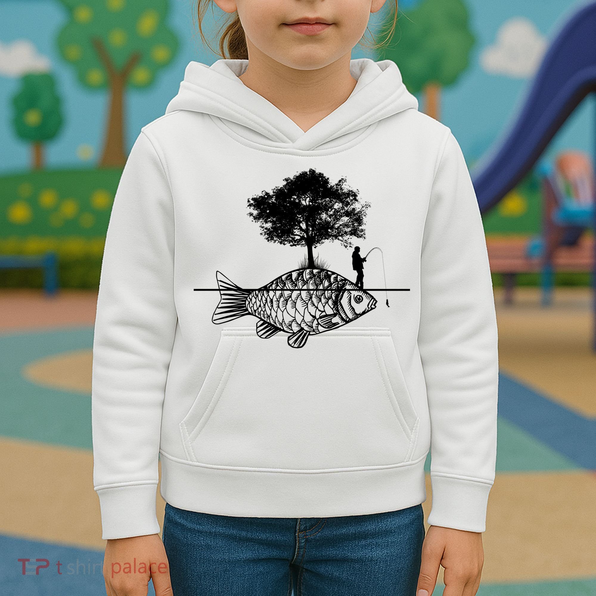 Fishing Life Kids Hoodie