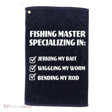 Fishing Master Specializing Golf Towel