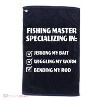 Fishing Master Specializing Golf Towel thumb 0
