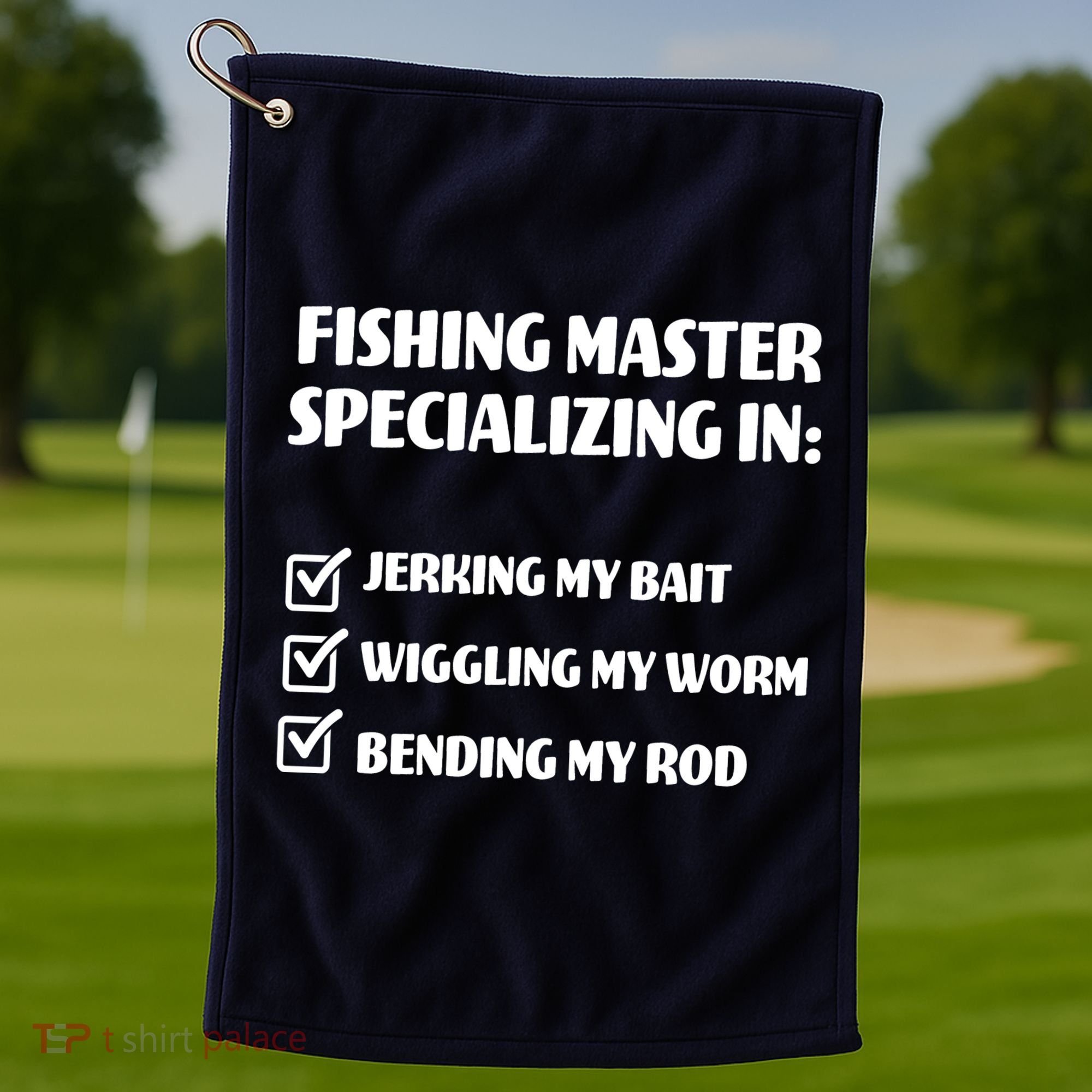 Fishing Master Specializing Golf Towel