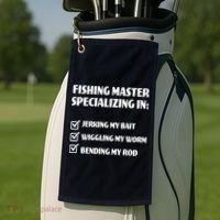 Fishing Master Specializing Golf Towel thumb 2