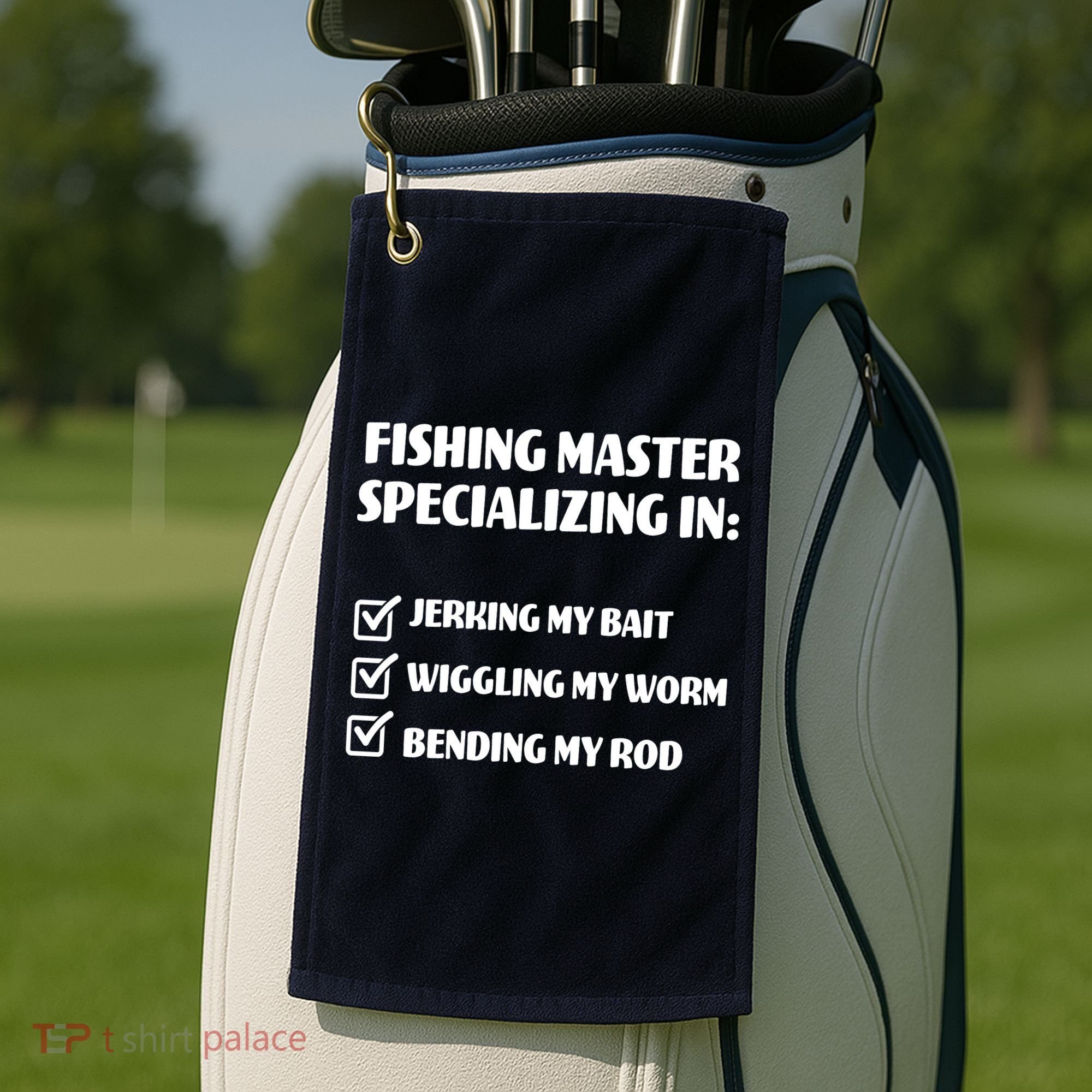 Fishing Master Specializing Golf Towel