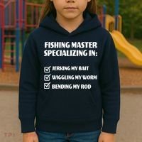 Fishing Master Specializing Kids Hoodie thumb 3
