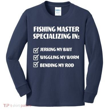 Fishing Master Specializing Kids Long Sleeve Shirt