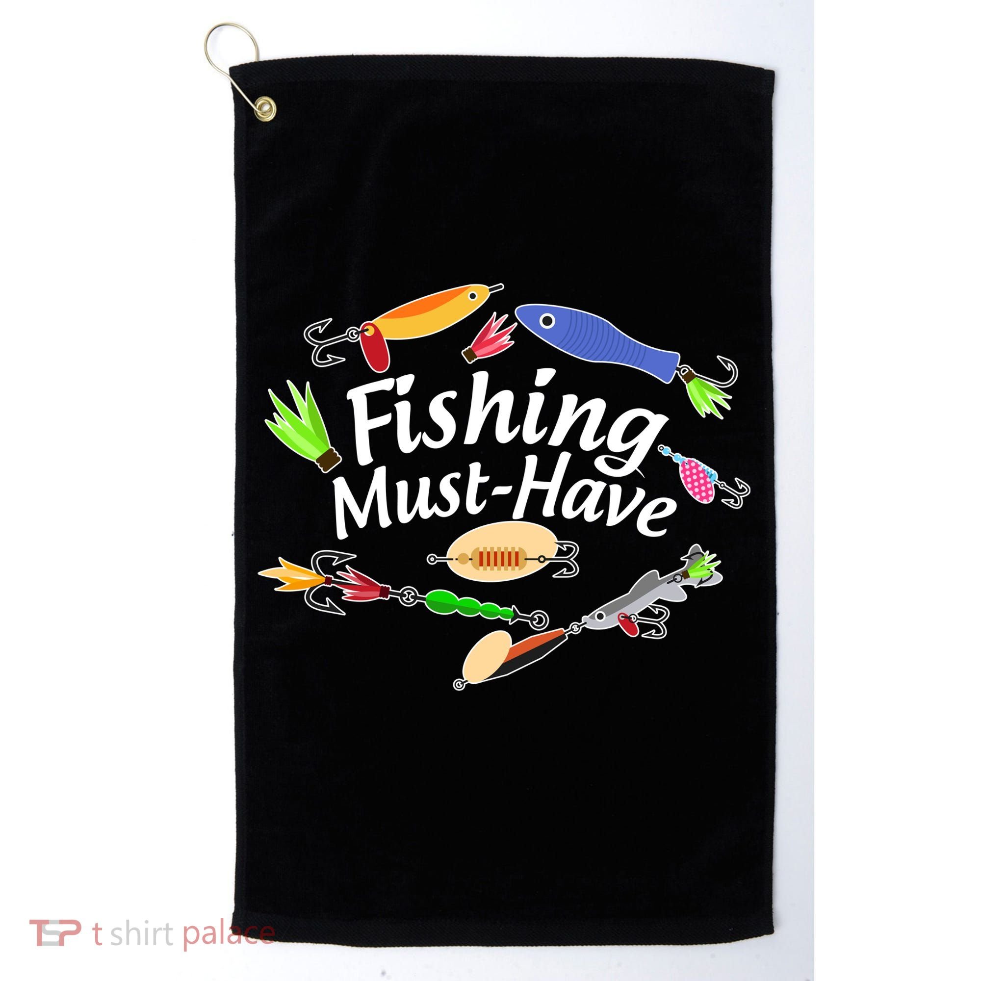 Fishing Must-Have Fishing Lures Golf Towel