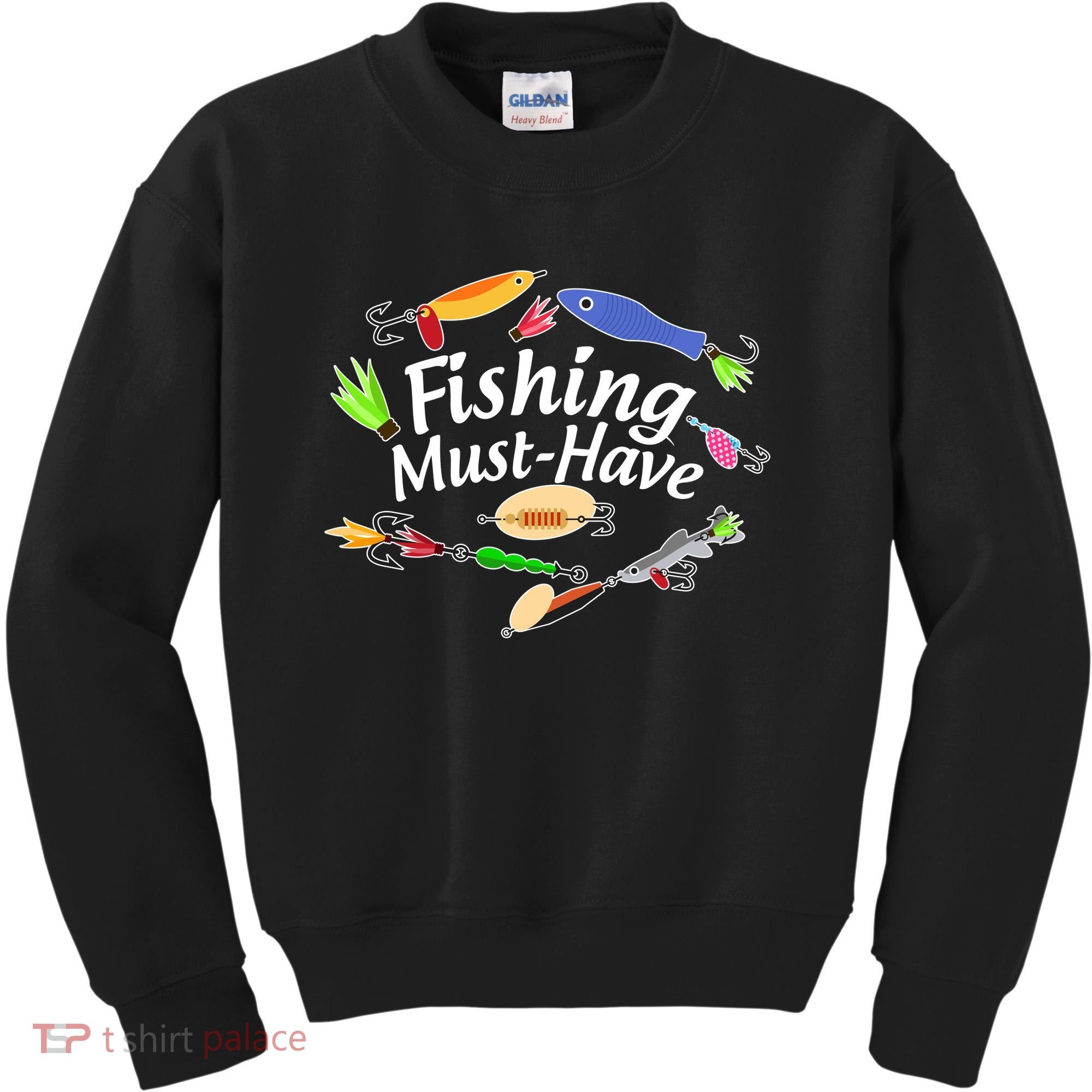 Fishing Must-Have Fishing Lures Kids Sweatshirt
