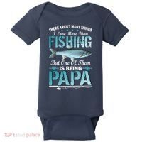 Fishing Papa There Aren't Many Things I Love More Baby Bodysuit thumb 0